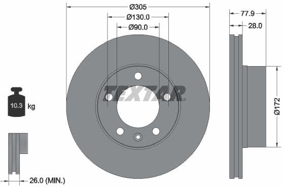 Brake Disc PRO 92115903