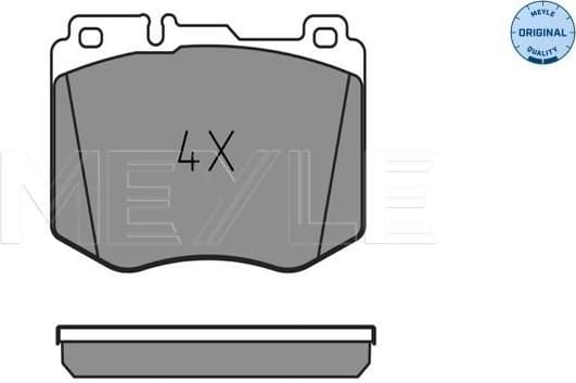 Brake Pad Set, disc brake MEYLE-ORIGINAL: True to OE. 025 220 4718