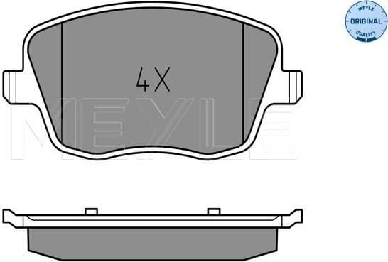 Brake Pad Set, disc brake MEYLE-ORIGINAL: True to OE. 025 235 8118