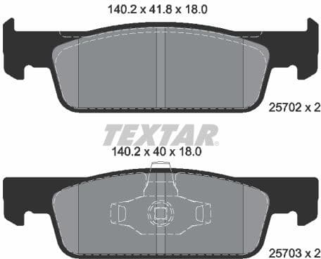 Brake Pad Set, disc brake Q+ 2570201