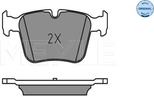 Brake Pad Set, disc brake MEYLE-ORIGINAL: True to OE. 025 253 5416 - image 2