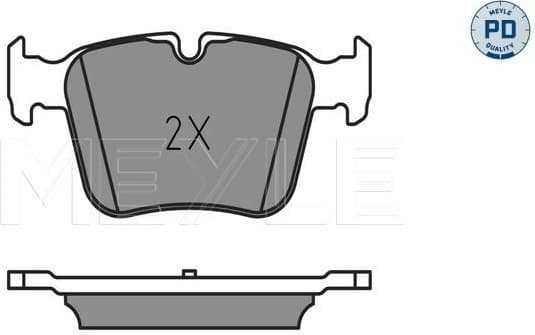 Brake Pad Set, disc brake MEYLE-PD: Advanced performance and design. 025 253 5416/PD - image 2