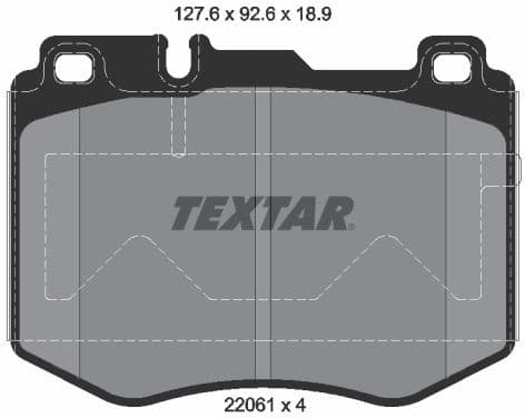 Brake Pad Set, disc brake 2206101