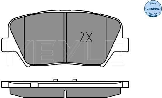 Brake Pad Set, disc brake MEYLE-ORIGINAL: True to OE. 025 257 5717 - image 2
