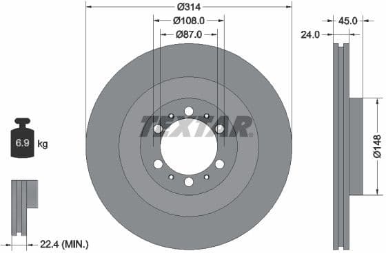 Brake Disc PRO 92144803