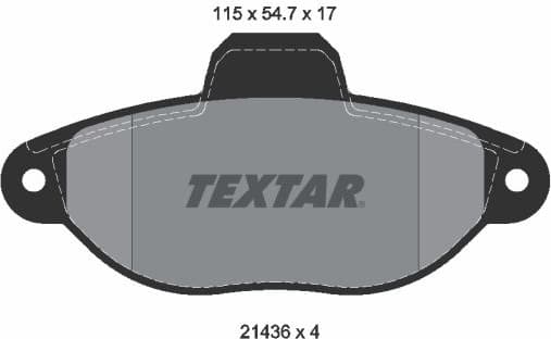 Brake Pad Set, disc brake Q+ 2143602