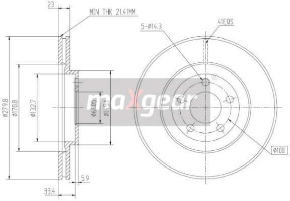 Brake Disc 19-0916 - image 2