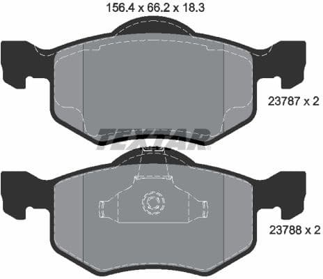 Brake Pad Set, disc brake Q+ 2378701