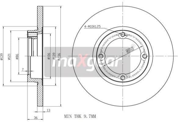 Brake Disc 19-0702