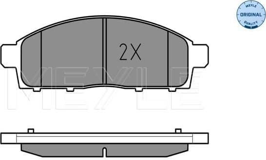 Brake Pad Set, disc brake MEYLE-ORIGINAL: True to OE. 025 245 2916/W - image 2