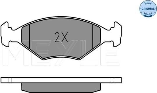 Brake Pad Set, disc brake MEYLE-ORIGINAL: True to OE. 025 232 2018/W - image 2