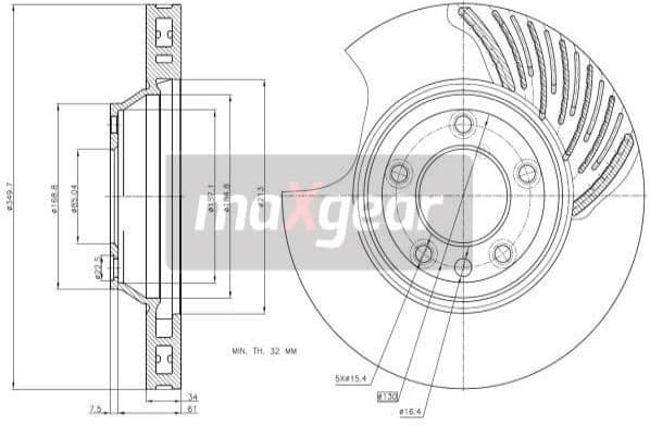 Brake Disc 19-1837