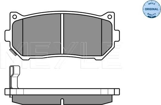 Brake Pad Set, disc brake MEYLE-ORIGINAL: True to OE. 025 234 5513/W - image 2
