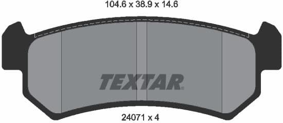 Brake Pad Set, disc brake 2407101