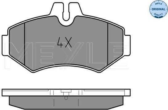 Brake Pad Set, disc brake MEYLE-ORIGINAL: True to OE. 025 230 2118