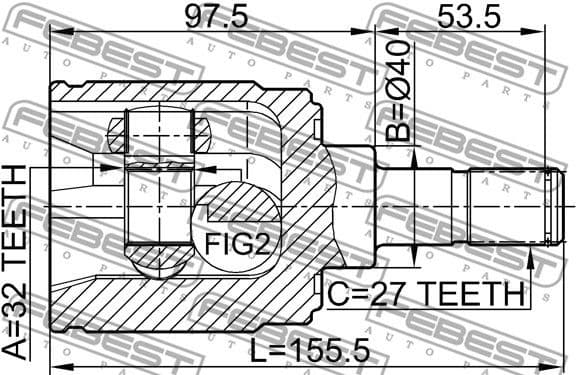 Joint Kit, drive shaft 0311-CRVMTRH - image 2