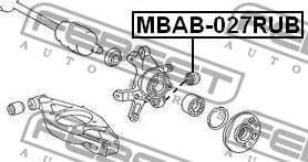 Mounting, control/trailing arm MBAB-027RUB - image 2