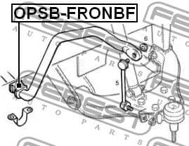 Mounting, stabiliser bar OPSB-FRONBF - image 2