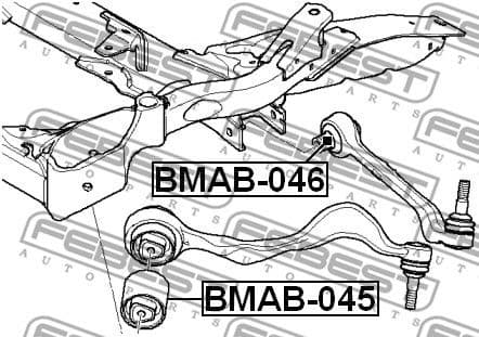 Mounting, control/trailing arm BMAB-045 - image 2