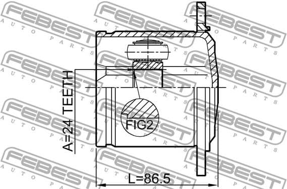 Joint Kit, drive shaft 1711-Q5LH - image 2