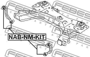 Repair Kit, control arm NAB-NM-KIT - image 2