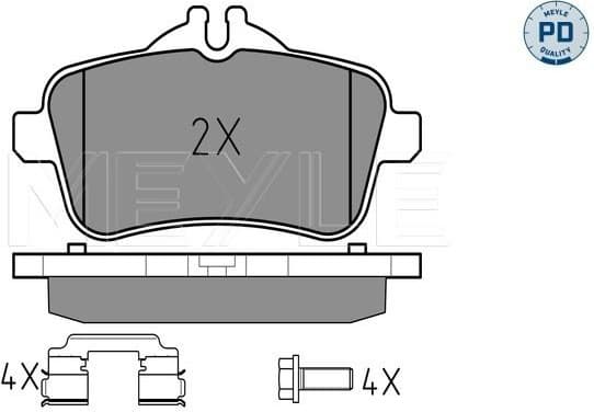 Brake Pad Set, disc brake MEYLE-PD: Advanced performance and design. 025 252 1518/PD