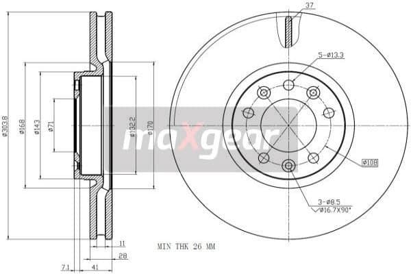 Brake Disc 19-2749