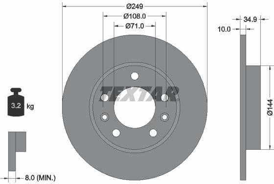 Brake Disc PRO 92269103