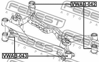Bushing, axle beam VWAB-042 - image 2