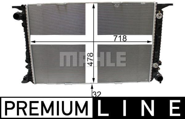 Radiator, engine cooling BEHR *** PREMIUM LINE *** CR 2178 000P