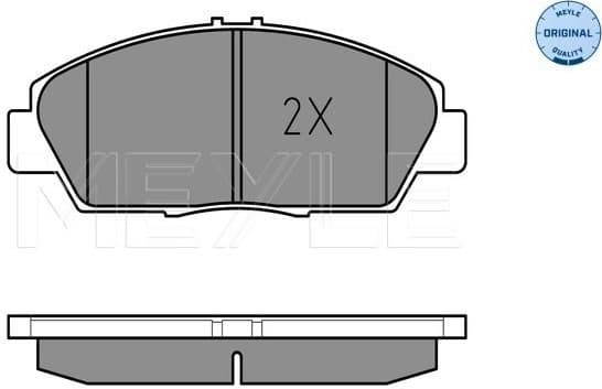 Brake Pad Set, disc brake MEYLE-ORIGINAL: True to OE. 025 218 7918/W - image 2