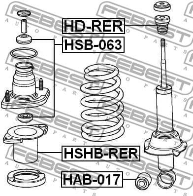 Protective Cap/Bellow, shock absorber HSHB-RER - image 2