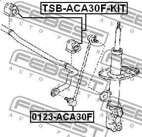 Repair Kit, stabiliser bush TSB-ACA30F-KIT - image 2