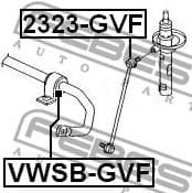Mounting, stabiliser bar VWSB-GVF - image 2