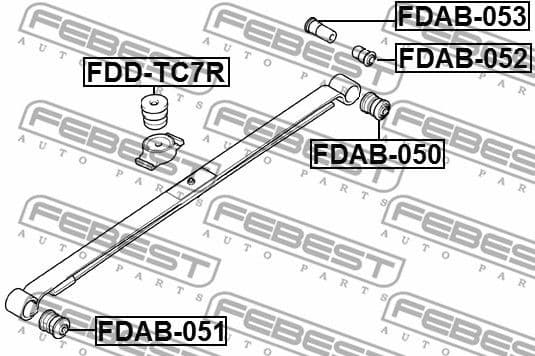 Mounting, control/trailing arm FDAB-050 - image 2