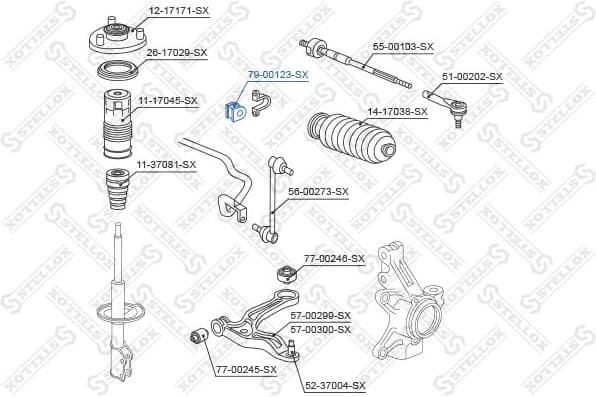 Mounting, stabiliser bar 79-00123-SX - image 2