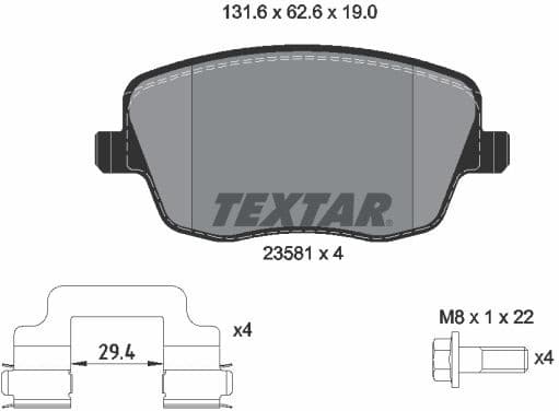 Brake Pad Set, disc brake Q+ 2358101