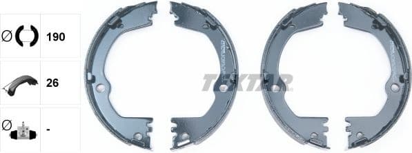 Brake Shoe Set, parking brake 91082700