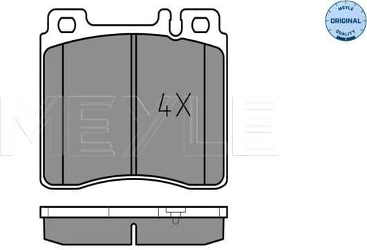 Brake Pad Set, disc brake MEYLE-ORIGINAL: True to OE. 025 213 0318