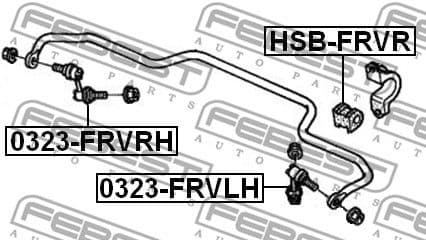 Mounting, stabiliser bar HSB-FRVR - image 2