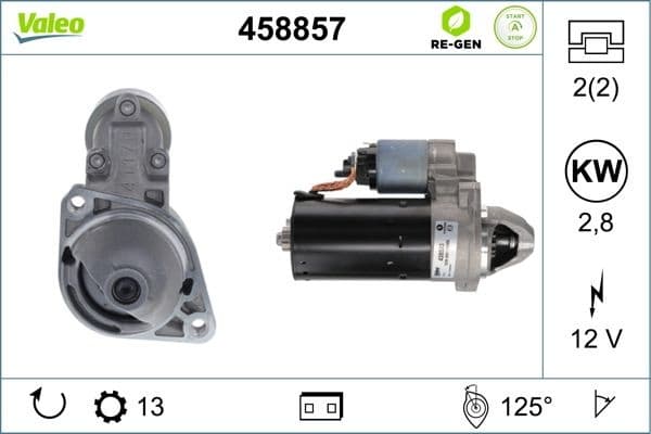 Starter VALEO RE-GEN REMANUFACTURED STOP&START 458857