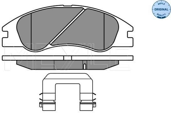 Brake Pad Set, disc brake MEYLE-ORIGINAL: True to OE. 025 242 1817/W