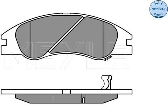 Brake Pad Set, disc brake MEYLE-ORIGINAL: True to OE. 025 242 1817/W - image 2