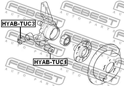 Mounting, control/trailing arm HYAB-TUC3 - image 2