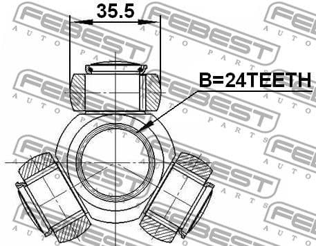 Spider Assembly, drive shaft 2716-C30 - image 2