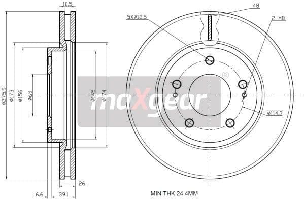 Brake Disc 19-2388 - image 2