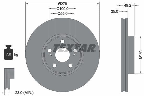 Brake Disc PRO 92126403