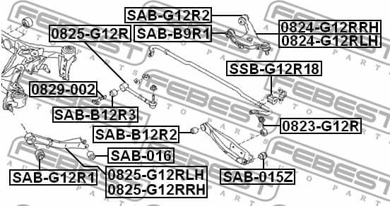 Control/Trailing Arm, wheel suspension 0825-G12R - image 2