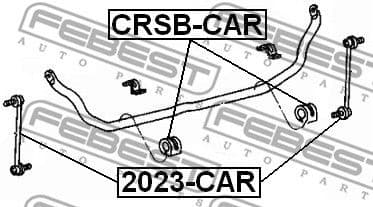 Link/Coupling Rod, stabiliser bar 2023-CAR