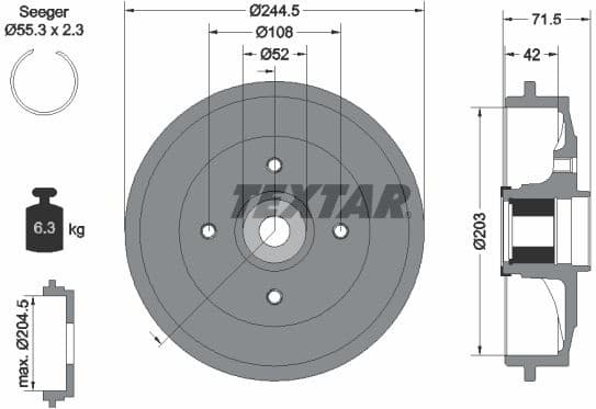 Brake Drum 94041200